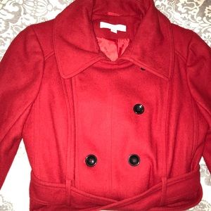 Elegant red coat from New York and Company